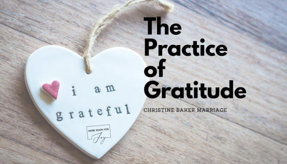 The Practice of Gratitude blog banner